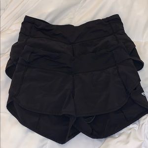 Bundled lululemon speed up shorts